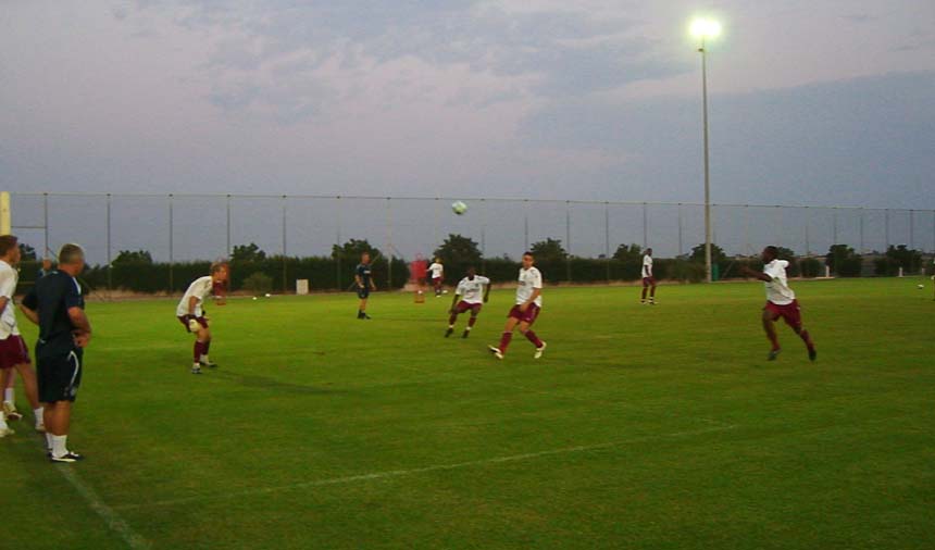 Floodlit training